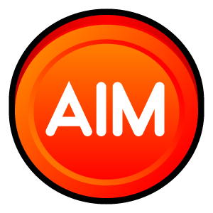 aim,badge icon
