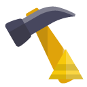 hammer,pyramid icon