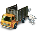 cattle, truck, with icon