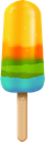 colorful, popsicle icon