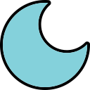 dark, dim, eclipse, light, moon, night svg vector icon