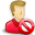 user,red,delete,del,remove,account,profile,people,human icon