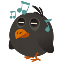 bird, music, songbird icon