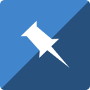 gloss, media, pinboard, social, square svg vector icon