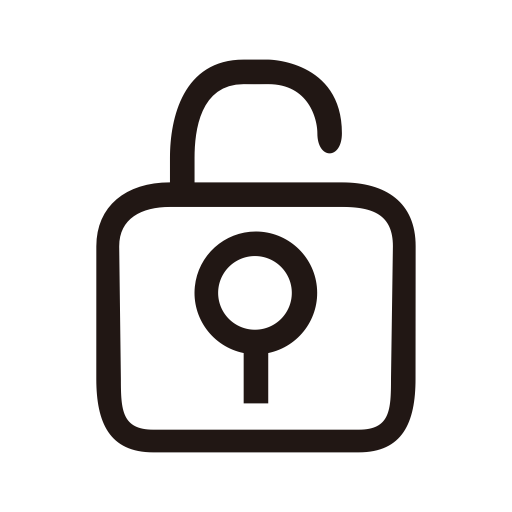 Bu Lock O svg vector icon