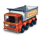 tipper, truck, wheel icon