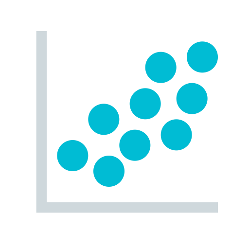 Scatter Plot svg vector icon