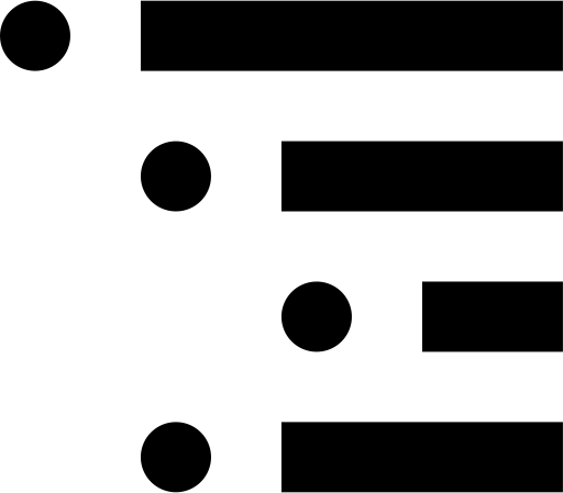 List Nested svg vector icon
