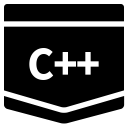 c plus plus, c programming, code, coding, e-learning, solid, tutorial svg vector icon