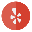 circle, media, social, yelp svg vector icon