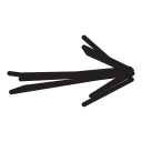 arrow, large, left, pencil svg vector icon