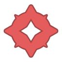 android, angry, bot, fly, red, round, sweeper svg vector icon