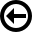 circledborderarrowleft icon