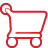 basic, cart, red, shopping icon