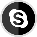 logo, media, online, skype, social svg vector icon