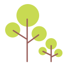 green, nature, round, tree svg vector icon
