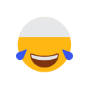 cap, emoji, face, islam, laugh face, muslim, tears of joys svg vector icon