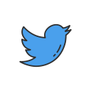 bird, social media, twitter, twitter logo svg vector icon