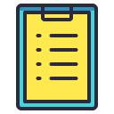 academic, clip, exam, note, paper svg vector icon