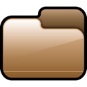 brown, closed, folder icon