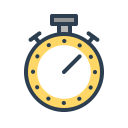 activity, productivity, progress, resolutions, stopwatch, time, timer svg vector icon
