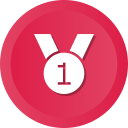 award, medal, prize, ribbon, winner svg vector icon