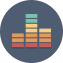 audio, equalizer, volume svg vector icon