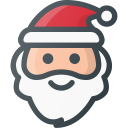 christmas, claus, santa svg vector icon