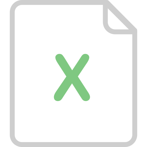 File Excel svg vector icon