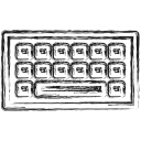 keyboard, productivity, shape, social svg vector icon