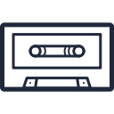 cassette, compact, data svg vector icon