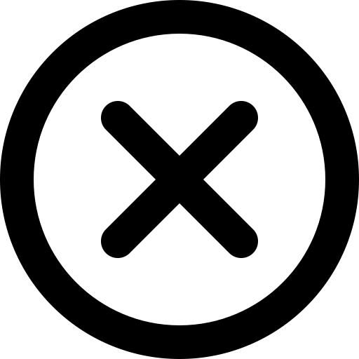 Circle Delete svg vector icon