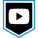 logo, media, social, youtube svg vector icon