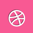 ball, dribbble, social icon
