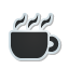 coffee, sticker icon