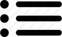 bullet, list, organization icon