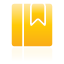 book, bookmark, yellow icon