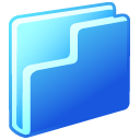 folder,blue icon