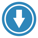 arrow, down svg vector icon