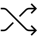 control, drag, mix, random, shuffle svg vector icon