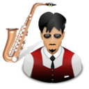 musician, saxophone icon