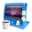 blue,computer icon