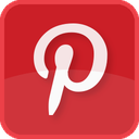 photosharing, printerest, red, social media, square icon