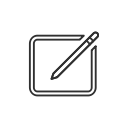 facebook, pencil, post, write svg vector icon