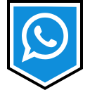logo, media, social, whatsapp svg vector icon