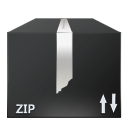 nanosuit,zip,file,black icon