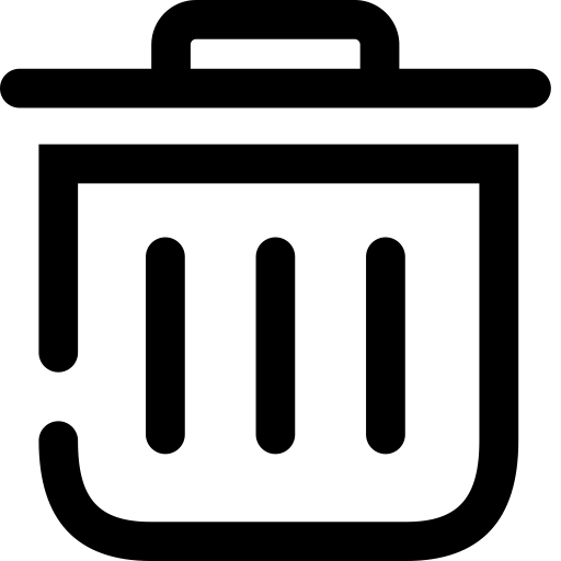 Delete svg vector icon