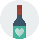 bottle, wine icon
