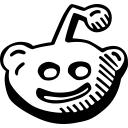 hand drawn, reddit, social svg vector icon
