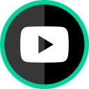 logo, media, online, play, social, youtube svg vector icon